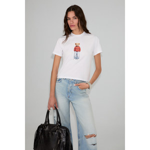 GRIMELANGE ASENA T-shirt imprimé spécial Coupe du Monde pour femme, doux et 100% coton biologique - Product Image 3