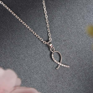 Collar con Colgante Lia de Plata de Ley 925 CLARA, Chapado en Rodio, con Perla de Agua Dulce, Circonita y Diamante, en Oro Rosa, Ideal para Regalo - Product Image 2