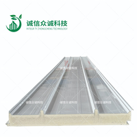 Panneaux de toiture sandwich isolants en polyuréthane ignifuges et écologiques personnalisés pour les chambres froides et les hôtels, en tailles de 50 à 150 mm