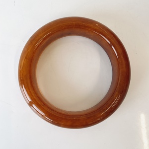 Bracelet rigide en ambre brun, bracelet en ambre de la Baltique - Product Image 5