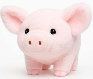 10cm Soft & Cuddly Foam Filled Pink Pig Plush Toy Cute Farm <b>Animal</b> Gift for 14 Years Unisex Halloween PEPPAPIG Global <b>Production</b> - Product Image 1