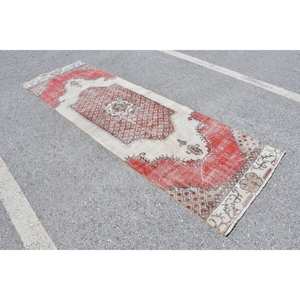 Vintage 29X92 pies Rojo Blanco Alfombra turca Área grande Lana Seagrass Patrón abstracto Patchwork Rectángulo Pasillo Diseño 10mm Látex - Product Image 2