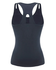 2025 New Arrival Women's Loose Mock Neck <b>Sleeveless</b> Tank <b>Top</b> Quick Dry Fitness Wear in Knitted Fabric Wholesale Price - Product Image 5