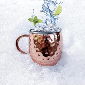 Vente chaude tasse en cuivre pur conception martelée tasse de mule de moscou pour bière et eau boisson ware tasses en cuivre faites à la main - Product Image 6