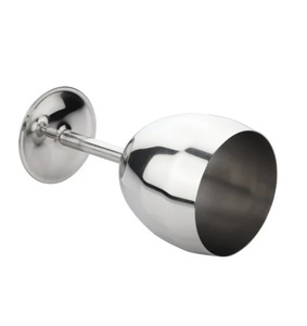 Vaso de Cóctel de Aluminio Hecho a Mano con Acabado Plateado, 300 ml, Diseño de Lujo para Restaurante, Bar, Hotel, Uso con Vino, Venta Caliente TQC - Product Image 1