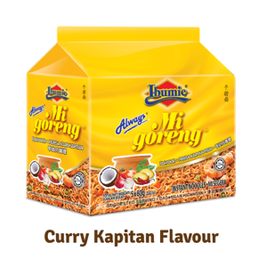 IBUMIE Mi Goreng Sabor Original, 5 Variantes Emocionantes, Fideos Instantáneos de Harina de Trigo Estilo Baba Nyonya de Penang, Halal, 0 Grasas, Listos en 2 Minutos - Product Image 3