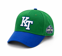 Casquette de baseball bicolore personnalisée, broderie de logo de haute qualité, réglable, unisexe, casquette de golf, casquette de sport décontractée pour adultes