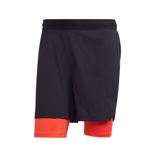 กางเกงขาสั้นออกกำลังกายของผู้ชายผ้าแคนวาสลำลองทำโลโก้ทำจากโพลีเอสเตอร์สำหรับฝึกซ้อมวิ่ง - Product Image 1