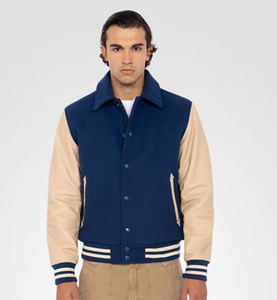 Chaqueta universitaria de hombre transpirable OEM con bordado elegante y chaquetas universitarias de moda personalizadas para hombre - Product Image 3