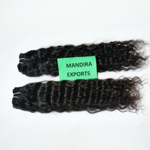 Wholesale 100% Cheap Unprocessed Indian Virgin Hair Remy Cuticle Aligned Black Kinky <b>Curly</b> <b>Bundles</b> Human Hair Extensions - Product Image 2