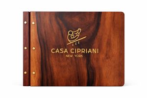 Couverture de menu de spa format A4, bois durable avec papier pour utilisation hôtelière - Product Image 3