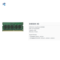 Modul Memori SODIMM DDR4 ECC Unbuffered 4GB D4ES04-4G Grosir untuk Server Penyimpanan NAS Enterprise 3200MHz 260Pin Peningkatan RAM