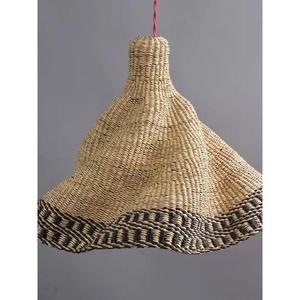 Abat-jour en laiton et rotin marocain fait main, éclairage décoratif, fournisseur en gros USA Etsy eBay Shopify, livraison directe - Product Image 1