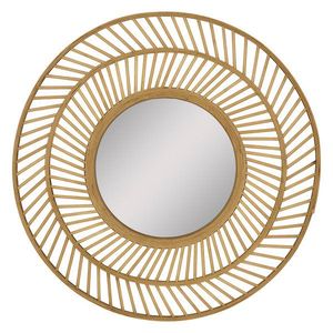 Nuevo diseño Vintage tejido ratán y jacinto de agua espejo adornos de pared espejo de mimbre superventas Natural ecológico - Product Image 4