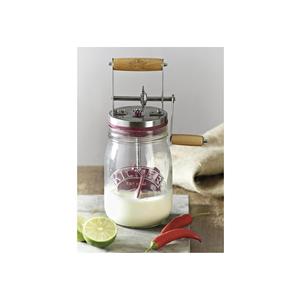 Kit de fabrication de beurre Kilner, outil spécial avec 1 pot en verre et 1 manivelle, recettes incluses - Product Image 5