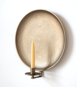 Bougeoir mural en aluminium à haute vente avec finition en laiton Design unique Bougeoir décoratif mural Décor intérieur et extérieur - Product Image 1