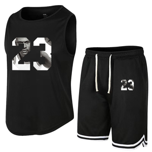 Wholesale Custom Summer New Arrival Polyester Jogging Sportswear Gym Tracksuit and Short 2 Piece Shorts <b>Men</b> T Shirt <b>Set</b> - Product Image 6
