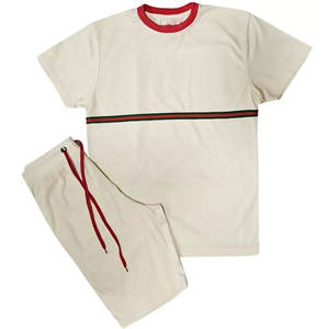 ชุดกีฬาขาสั้นของผู้ชายชุดวิ่งผ้าโพลีเอสเตอร์/ ผ้าฝ้ายระบายอากาศได้ดีโลโก้ตามสั่ง - Product Image 5