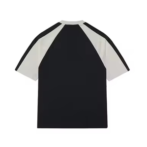 Vente en gros de t-shirt d'été imprimé avec logo pour hommes de luxe 100% coton style boxy surdimensionné décontracté motif de lettres - Product Image 2