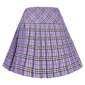 Jupe plissée unie mi-mollet pour femme, taille haute, en tissu tissé, décontractée, douce et confortable, toutes saisons - Product Image 2