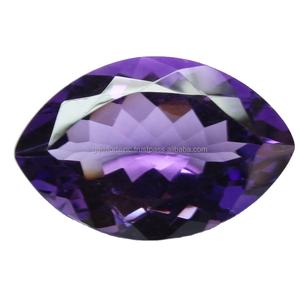 พลอยอะมีทิสต์ธรรมชาติ 100% ทรงมาร์ควิส ตัดแต่งแล้ว ไม่ผ่านการปรับแต่งสี สำหรับทำเครื่องประดับ ทรงมาร์ควิสเหลี่ยมเพชรพลอย สีม่วง - Product Image 1