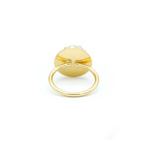 Anillo de piedra lunar de arcoíris de lujo de la mejor calidad, joyería hecha a mano para un aspecto elegante y moderno disponible para la venta desde India - Product Image 4