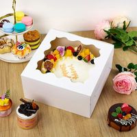 Boîte à fenêtre en carton ondulé de haute qualité, résistante à la graisse, avec pelliculage mat et gaufrage pour l'emballage du pain, qualité alimentaire