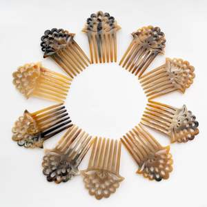 กิ๊ปติดผมรูปเขาควายขัดเงาสำหรับแต่งทรงผมทำมืออุปกรณ์เสริมสำหรับผมกิ๊บหนีบผม - Product Image 3