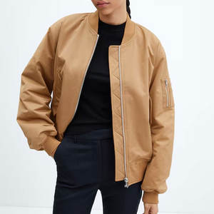 แจ็กเก็ตบอมเบอร์สำหรับผู้หญิงเสื้อแจ็กเก็ตบอมเบอร์ระบายอากาศได้ดีมีสไตล์ - Product Image 1