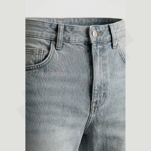 Jeans en denim respirant personnalisés pour hommes de haute qualité, lavables, pantalons d'hiver/d'hiver, couleur unie, jambe droite, vintage, décontracté, 100% - Product Image 4