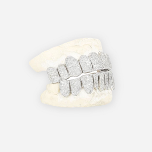 Personnalisé Top 10 Bas 10 I Clarté Diamant Naturel Grillz Main Ensemble Or Grillz Bijoux - Product Image 3