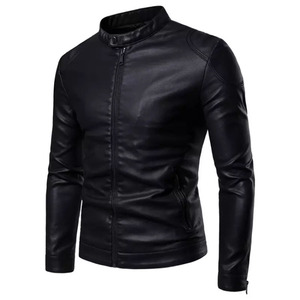 <b>Top</b> Trending Style <b>Leather</b> Jacket for Men and Latest Design Solid Color Plus Size Fashionable <b>High</b> Quality <b>Leather</b> Jackets - Product Image 6
