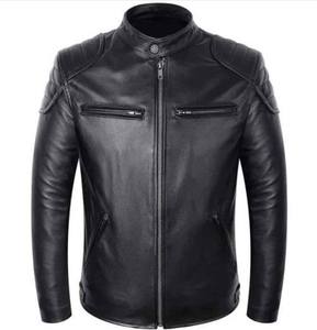 High Quality Custom <b>Men's</b> <b>Biker</b> <b>Jacket</b> Brown Genuine Leather Motorcycle Classic Style Hooded Stand Collar Satin Includes Custom - Product Image 1