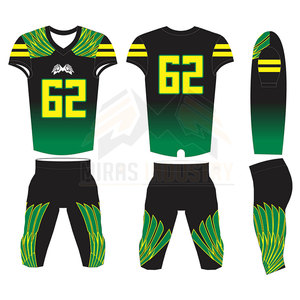 Uniformes de Fútbol Americano Personalizados con Logotipo, Color, Secado Rápido, Ligeros, Ajuste Delgado, Transpirables, 100% Poliéster, Ropa Deportiva, Tallas Grandes - Product Image 2