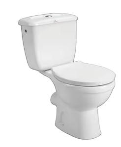WC pequeño de cerámica con trampa P de estilo europeo, armario de agua moderno de dos piezas Twyford, artículos sanitarios para uso doméstico, a la venta - Product Image 1