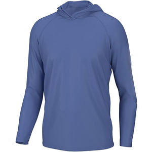 UPF 50 ++ vêtements de pêche à séchage rapide respirant chemises de pêche à manches longues conception personnalisée sweat à capuche de pêche camouflage - Product Image 3