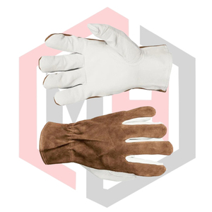 Guantes de Piel de Cabra, Parte Trasera de Piel Dividida, Personalizados, Antideslizantes, Resistentes a Desgarros, Transpirables, Sin Silicona, Guantes de Seguridad - Product Image 6