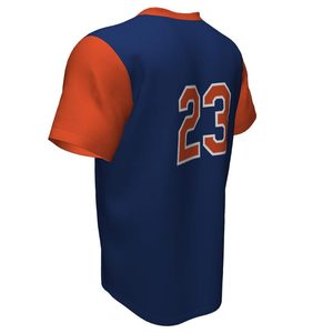 Camisas para hombre Sublimación digital personalizada Impreso Cuello en V Jersey de béisbol O Cuello Softball Jersey para hombre Softball Jersey - Product Image 5