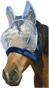 Premium Breath able Lightweight Horse Fly Mask Voll gesicht ige Soft Mesh Nase und Gehörschutz UV-Block für Outdoor-Pferde hosen - Product Image 2