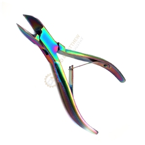 Coupe-ongles professionnel robuste en acier inoxydable à double usage Logo personnalisé finition dorée pour ongles incarnés doigts manucure - Product Image 5