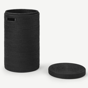 Wholesale cost sustainable rattan kitchen <b>waste</b> bin functional handmade <b>basket</b> container bins - Product Image 1