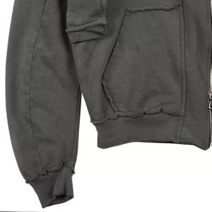 Vente en gros de nouveaux sweats à capuche zippés au design personnalisé sweat à capuche brodé sur mesure de haute qualité en coton mélangé avec logo imprimé - Product Image 4
