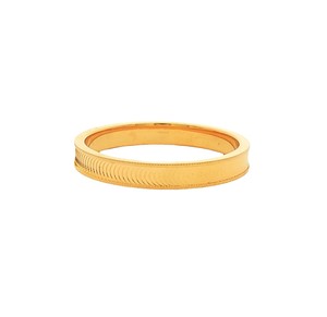 (Precio Solo Es Por El Trabajo) Anillo de Compromiso y Boda de Oro Amarillo de 18K, 22K, 24K Para Mujer, 3.15g, 0.3cm, Delgado, Forma de Corazón, Certificado Au916 - Product Image 6