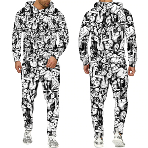 New Zipper Tracksuit <b>Men</b> Set Sporting 2 Pieces Sweatsuit <b>Men</b> Clothes Hoodies <b>Jacket</b> Pants <b>Track</b> Suits Male - Product Image 2