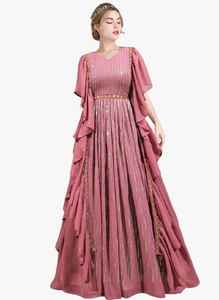 Georgette-vestido de tela de diseñador, ropa de fiesta, vestido de boda tradicional, ropa funcional, vestidos bonitos - Product Image 5