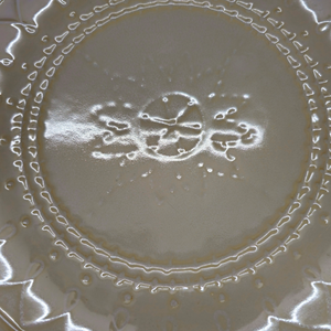 ถ้วยชามเซรามิกเคลือบหรูหราขนาด10.5นิ้วจานพอร์ซเลนสีขาวและดีไซน์ใหม่ - Product Image 4