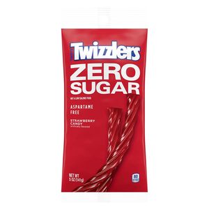 TWIZZLERS Zero Sugar Twists, bonbons à la saveur de fraise, style réglisse, sachets de bonbons moelleux, 5 oz (12 unités) - Product Image 6