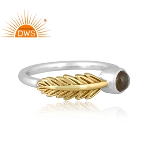 Hot Selling Fine Sterling Silver Natural <b>Labradorite</b> Gemstone Stackable <b>Ring</b> Custom Jewelry For Women Gift For Her - Product Image 3