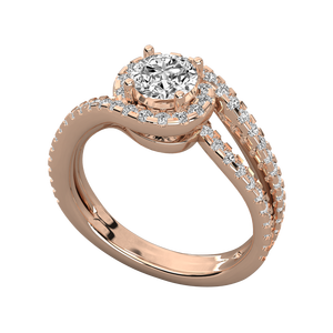 Bague pour femme en or 9 carats avec diamant solitaire cultivé en laboratoire, élégante et luxueuse - Product Image 5