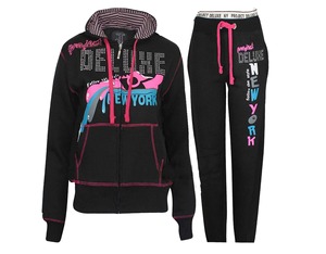 Survêtement en molleton à capuche léger imprimé personnalisé pour femmes ensembles haut et bas gris réversibles pour le jogging d'hiver - Product Image 2